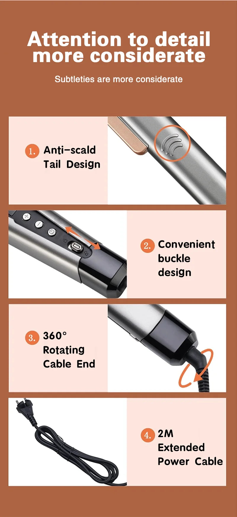 2 in 1 Hair Straightener Curling Ionizer with LCD Wide PanelProfessional Ceramic Hair Straightener with adjustable temperature.