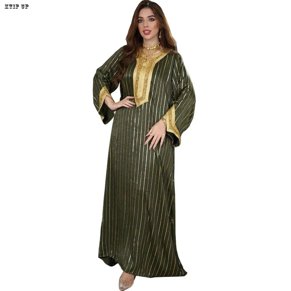 Abaya Marokkanisches Dubai-Kaftan-langes Kleid für muslimische Frauen, Ramadan, Arabisch, Luxus-Stickerei-Spitze, Hochzeitskleid, islamisches Ne