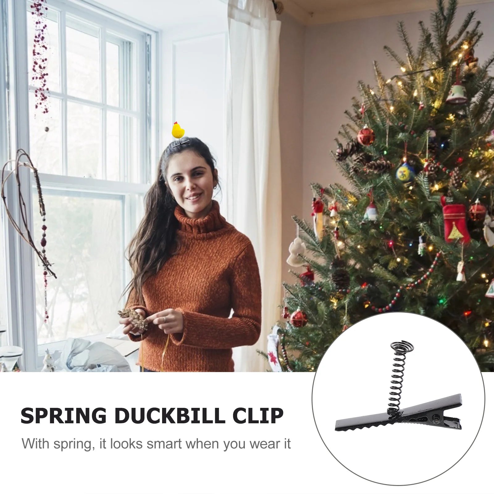 100 Pcs No Trace Hairpin Accessories Clips for Bottle Iron Barber Hairdressing DIY.