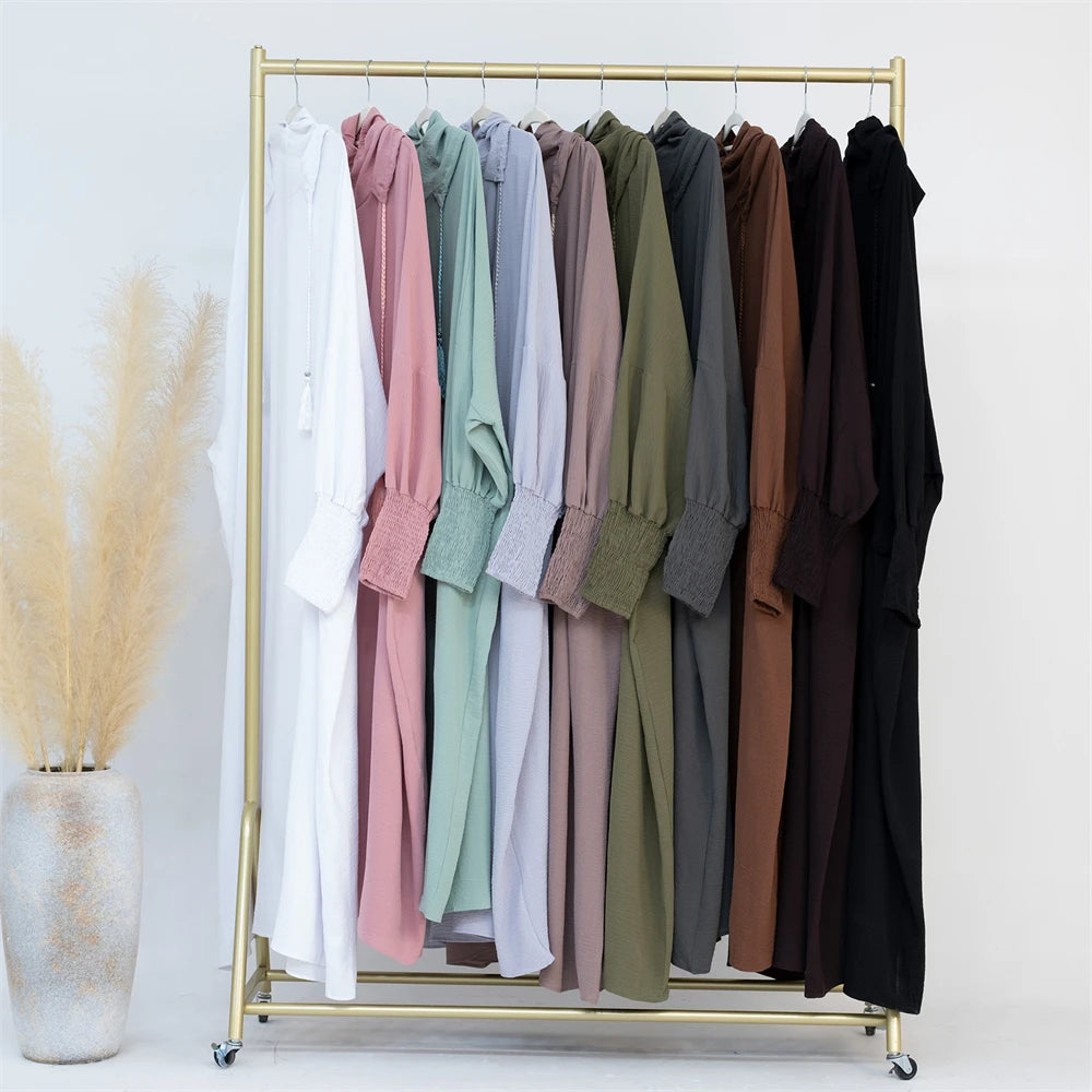 Ramadan Niqab Khimar Muslim Abaya Damen Dubai Turkey Islam Prayer Clothes Women Jilbab Modest Dress Kaftan Robe Femme Musulmane.