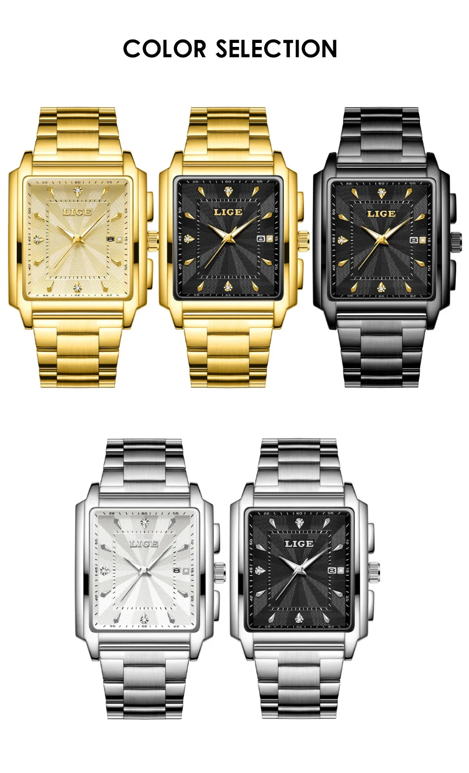 LIGE Fashion Waterproof Watch For Women Top Brand Luxury Women Watch Casual Sport Date Women's Quartz Wristwatches Montre Femme.