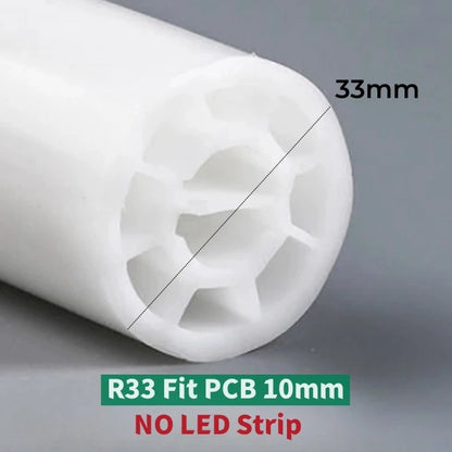 Round Flexible LED Neon Rope Lamp Silicone Tube 180/270/360° Tape Lamp Diffuser For WS2811 WS2815 Outdoor Decor Neon Strip Light