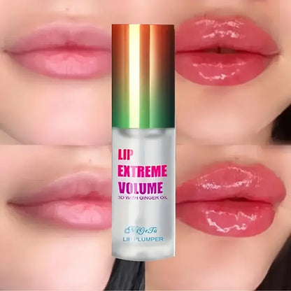 1/2Pcs Ginger And Mint Lip Plumper Oil Radiant,Plumping Lip Volumizing Serum for Smoother,Fuller Lips for Youthful and Sexy Look.