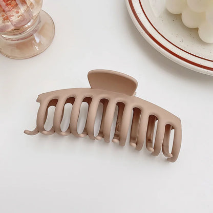 Women Hair Claw Clips Korea Coffee Beige Acrylic Large Hair Claw Hairpin Geometric Barrettes Crab Girl Headwear Hair Accessories.
