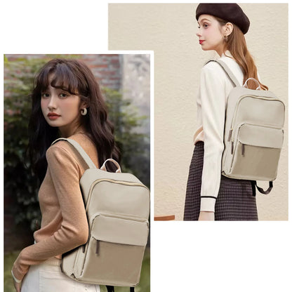 New Simple Large Capacity Backpack Women Travel Business Teacher Backpack Laptop Shoulder Bag Girl School Student Backpack Purse.