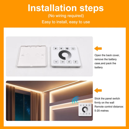 COB LED Strip Dimmable 220V 288LEDs/m Wall Touch Wifi Bluetooth Remote Control Power Kit Waterproof Silicone Tube Adhesive Tape