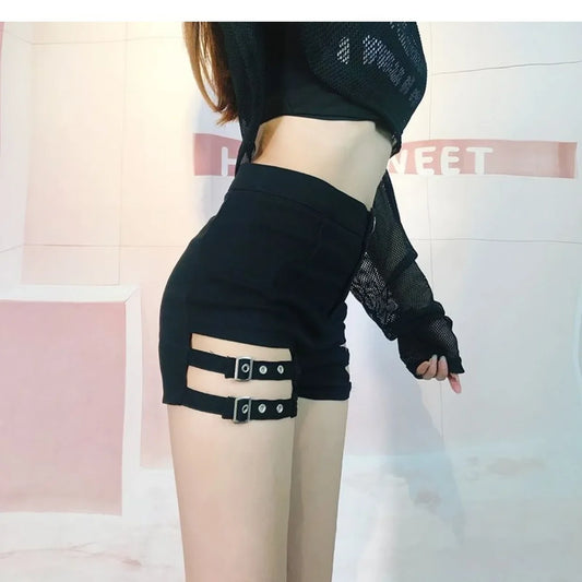 Lisa Style Stage Costume Sexy Bass High-Waisted Shorts Jazz DS Hot Pants Steel Tube Dance Trousers Essential Underwear.