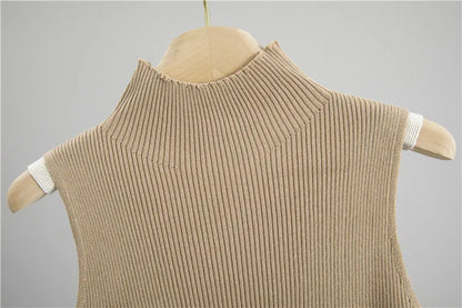 Women Knitted Sweater Muslim 3 Piece Set Long Cardigan Coat Skirt Vest Suit Knit Skirts Outfits Morocco Tracksuit Autumn Winter.