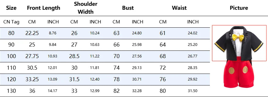 Disney Minnie Mouse Mädchen Polka Dot Schleife Prinzessin Kleid Jungen Kinder Mickey Mouse Halloween Karneval Party Performance Kleidung Anzug.