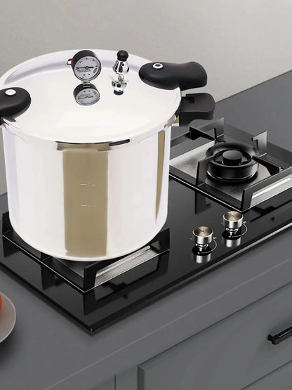 23 Quart Pressure Canner Cooker Pot Explosion Proof Pressure Cookers Pressure Pot  for Steaming and Stewing with Safety Lock.