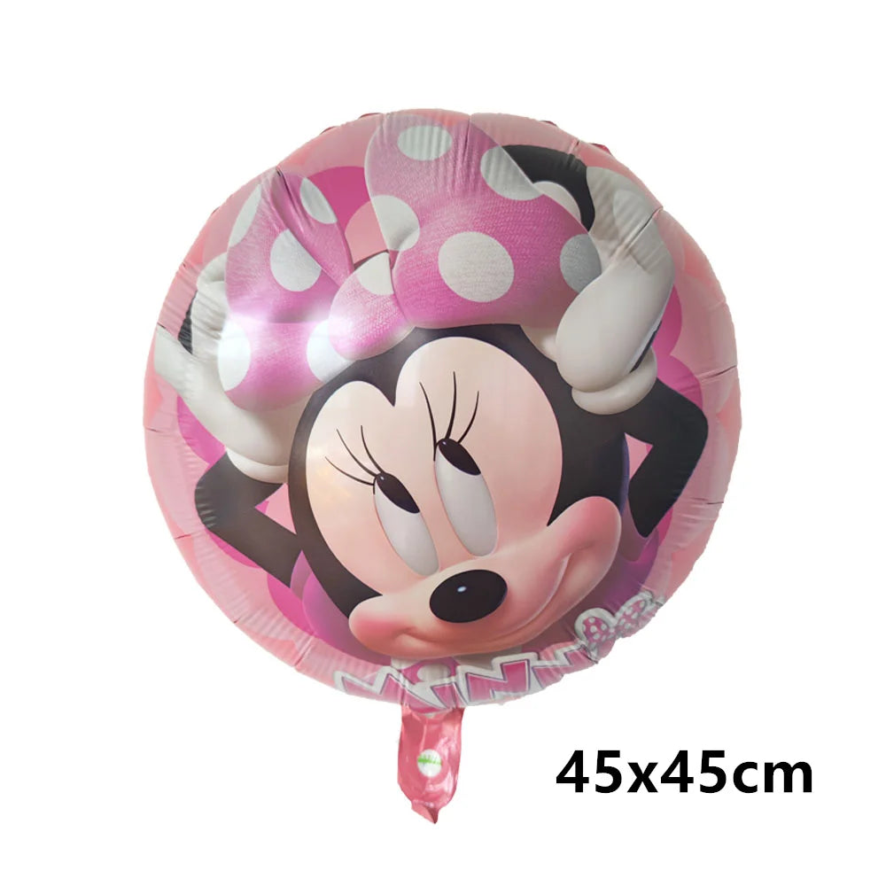 Mickey Minnie Folienballon Mickey Mouse Luftballons Minnie Geburtstag Party Dekor Kinderspielzeug Babyparty Ball Kinder Cartoon Geschenk