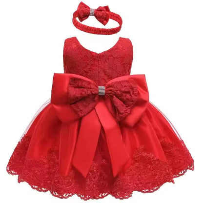 Kinder Elegante Kleider Für Mädchen Baby 1. Geburtstag Party Kleid Mädchen Prinzessin Rock Kinder Spitze Vestidos 0-24Months.