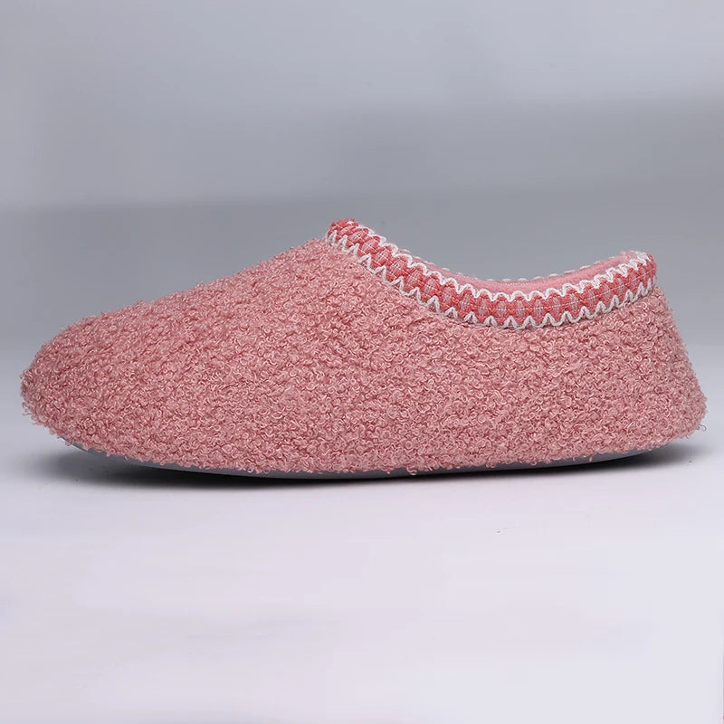 Litfun Soft Women Slippers Winter Warm Fashion Casual Slippers Outdoor Wear-resistant Rubber Sole Shoes Indoor Flat Women Shoes.