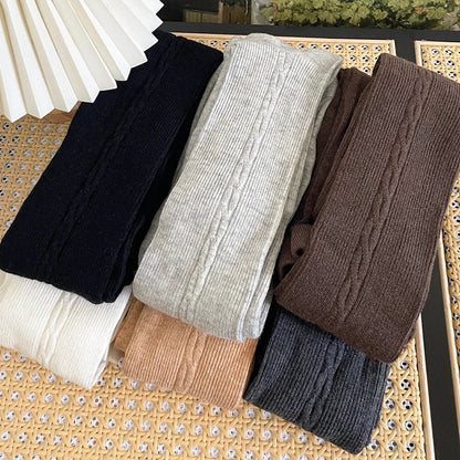 30% Wool Women Pantyhose Autumn Winter Comfortable Tights Girls Basic Bottom Leggings Long Stockings Black White Brown Grey