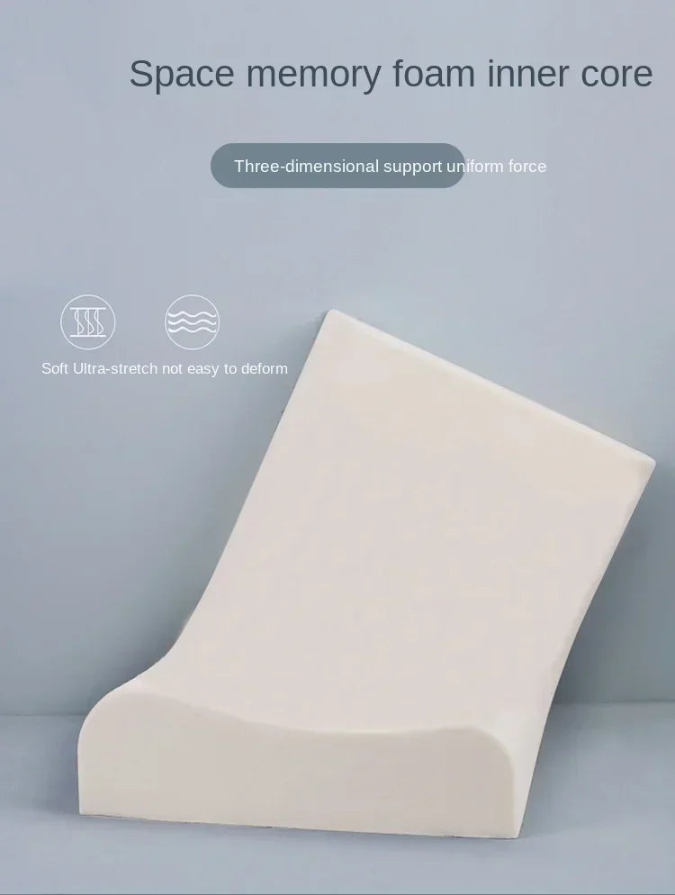 Long Pillow Memory Foam Bedding Pillow Neck Protection Slow Rebound Shaped Maternity Pillow For Sleeping Orthopedic Pillows.