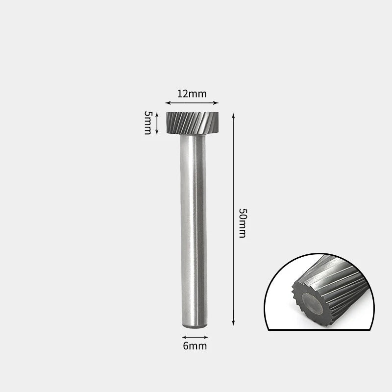 Hartmetallfräser, Wolframstahl-Schleifkopf, zylindrisch 6 mm, AE AX AX Metallfräser