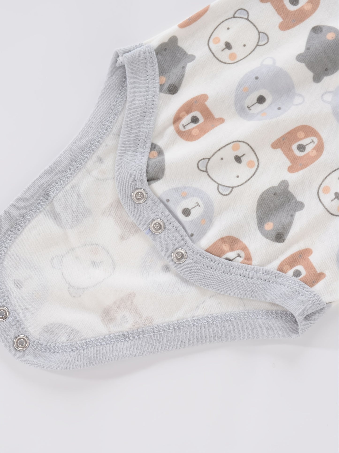 4PCS Neugeborenen Strampler Kurzarm Rundhals Cartoon Tier Blumen Drucken Body Onesies Für Baby Jungen Und Mädchen Kleidung