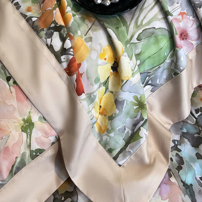 Floral Print 600TC Egyptian Cotton Bedding Queen King Comforter Cover Soft Duvet Cover Set Flat/Fitted Bed Sheet Pillowcases.