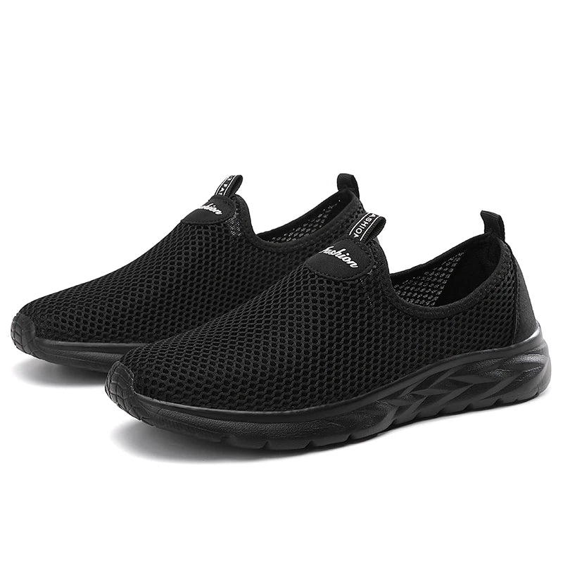 YRZL Sneakers Men Summer Casual Shoes Men Mesh Breathable Outdoor Non Slip Sports Shoes Slip on Loafers for Men Pius Size 39-46.