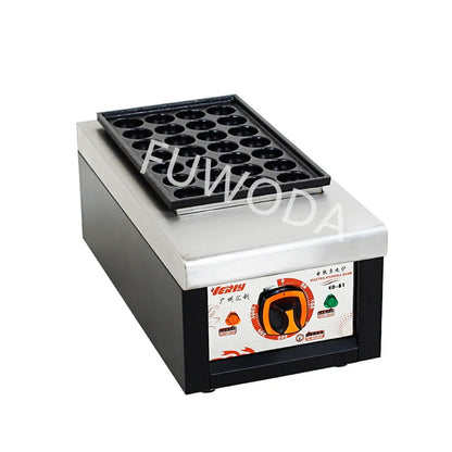 Commercial 28 Holes Takoyaki Maker Machine Electric or Gas Non-stick Waffle Balls Baker 40MM Round Fish Ball Making Machine.