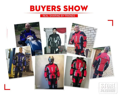 New Winter Motorcycle Jacket Warm Motorcycle Pants Wear-resistant Motorcycle Motocross Jacket Windproof Moto Protector.