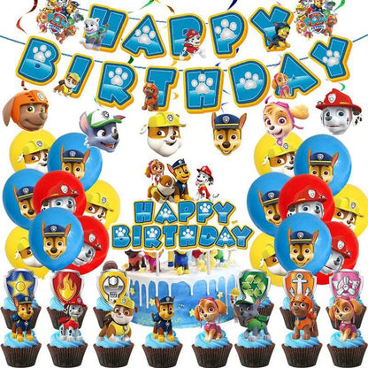 PAW Patrol Geburtstag Party Dekoration Neue Version Ballon Set Einweg Geschirr Kid Event Liefert Banner Hintergrund Geschenk.