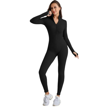 Seamless Zipper Women's Yoga Suit Quick Dry Fitness Running Sportswear Cross-Border European American Style Autumn/Winter.