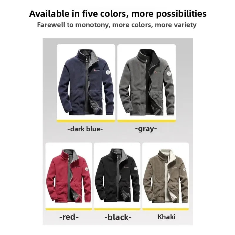 New Men's Autumn Winter Outdoor Casual Fleece Warm Patagonia Jacket Comfortable Fashionable Windproof Breathable and Trendy Top.