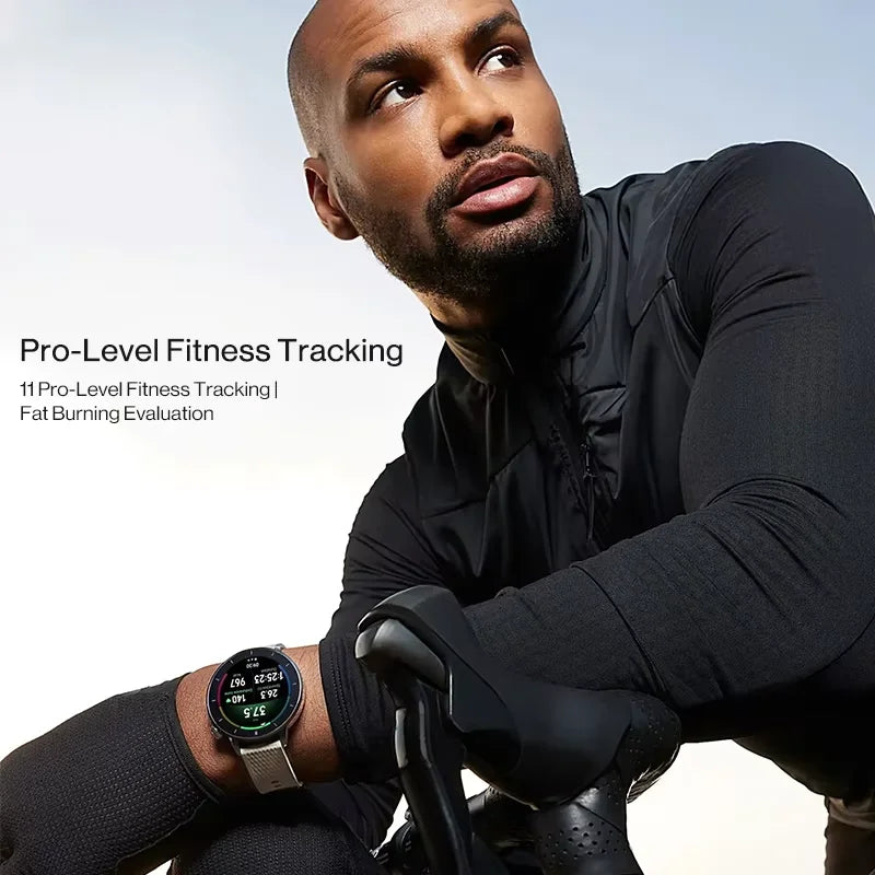 OnePlus Watch 3 43mm Smartwatch 1.32 inches AMOLED  Display Snapdragon W5 Gen 1,7 days Battery Bluetooth 5.2 NFC Google Wallet,SpO2,Sleep Blood Oxygen,Heart rate tracking,100+ original watch faces and Google play.