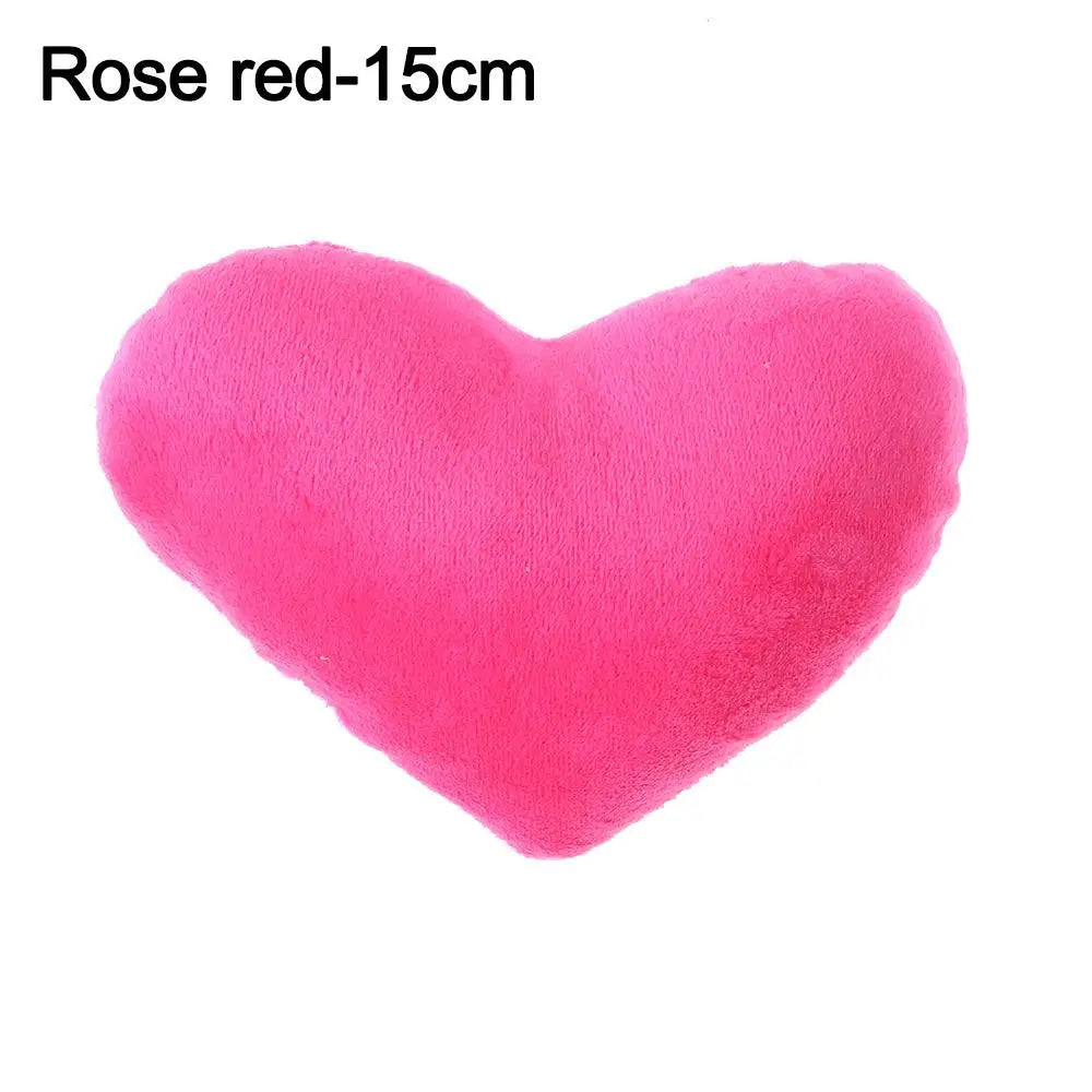 PP cotton Soft Pillow Comfortable Heart Plush Pillow Red Color Pink Color Stuffed Pillow Heart Shape Home Decorative.