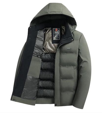 Top Grade Winter New Brand Hooded Casual Fashion Windbreaker Quilted Parka Jacket Puffer Bubble Coats Outwear Men Clothes.