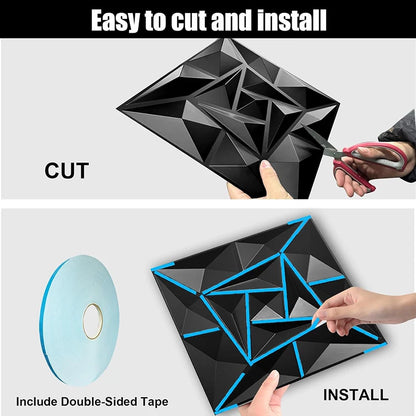 10pcs 30cm Arab islamic muslim star moon decor Relief Art 3D Wall Panel non-adhesive 3D wall sticker Living Room Home Decor wall