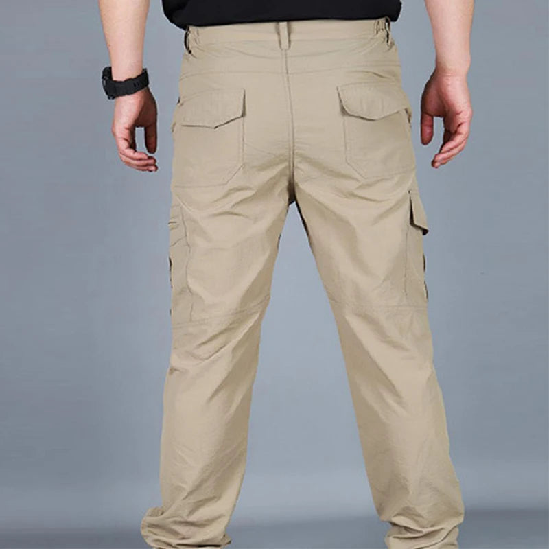 Military Tactical Pants Cargo Men Waterproof Trousers Casual Pants Wear-resistant Multi-pocket Outdoor Hiking Work Trousers Male.