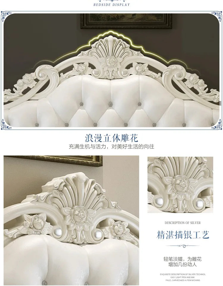 Multifunktionales Doppelbett mit Stauraum, europäisches minimalistisches Camping-Zubehörbett, luxuriöse moderne Camas De Dormitorio-Möbel