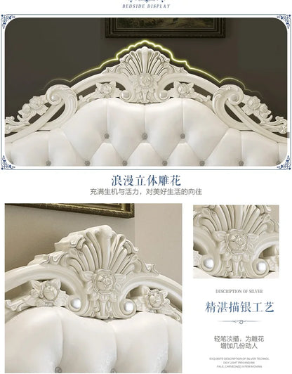 Multifunktionales Doppelbett mit Stauraum, europäisches minimalistisches Camping-Zubehörbett, luxuriöse moderne Camas De Dormitorio-Möbel