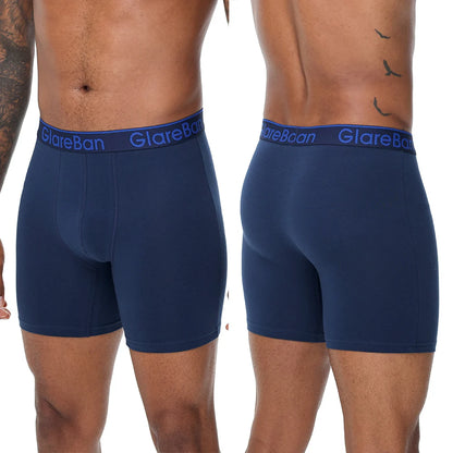 4-teiliges Set mittellange Boxershorts Herrenunterwäsche Baumwolle atmungsaktiv männliche Unterhose für Männer Homme Boxershorts Slips weiche Höschen