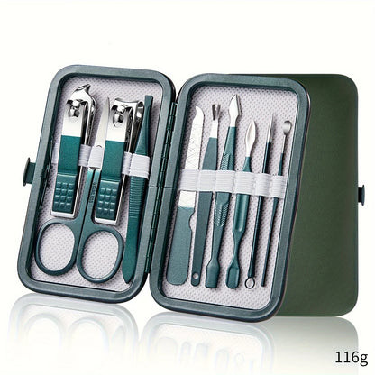 Professional 7/10/12/18 Piece Nail Care Kit Stainless Steel Manicure & Pedicure Set Nail Clipper Set with Travel Case.