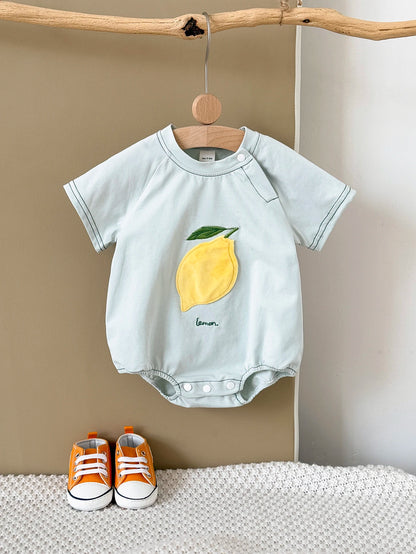 INS Sommer Neue Baby Body Neugeborenen Kleidung Jungen Mädchen Baumwolle Dreieck Strampler Plüsch brief Kurzarm Infant 0-18M