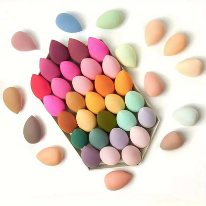 7piece/18piece makeup sponge set, suitable for liquid BB cream powder application, makeup egg dry wet dual-use powder puff.