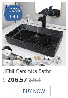 JIENI Keramik-Badezimmer-Waschbecken-Set, quadratisch, Porzellan, Arbeitsplatte, Waschbecken, Wasserhahn, Pop-Up-Abfluss, kombiniertes modernes Waschbecken-Set
