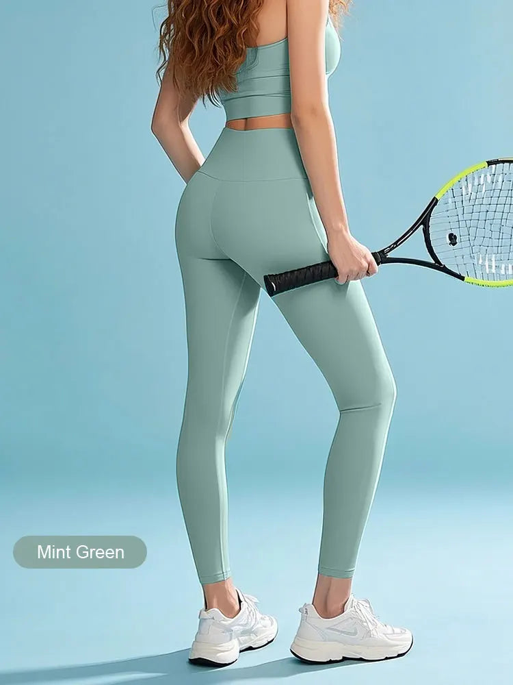 High-Waisted Workout Leggings - 4-Way Stretch, Slim Fit, Butt Lifting & Tummy Control for Gym, Yoga, Running & Daily Wear