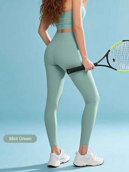 High-Waisted Workout Leggings - 4-Way Stretch, Slim Fit, Butt Lifting & Tummy Control for Gym, Yoga, Running & Daily Wear