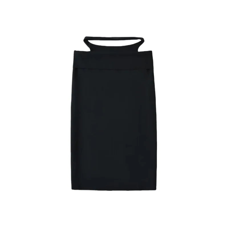 Women Sleek Stretch Knotted Top Fuchsia SLEEVELESS WITH BOAT NECK  ONE-SHOULDER TIE