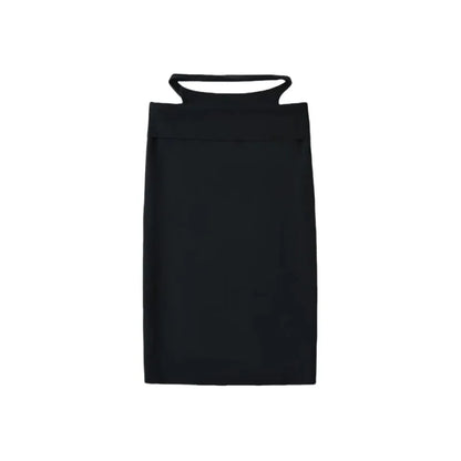 Women Sleek Stretch Knotted Top Fuchsia SLEEVELESS WITH BOAT NECK  ONE-SHOULDER TIE