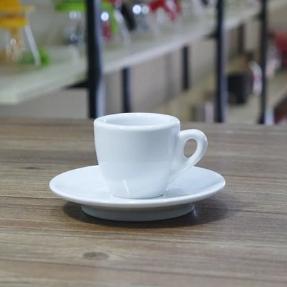 Nuova Point Classic Esp Espresso Cup And Saucer Set Professional Competitive Level Thicken Bone China Coffee Mugs And Plate Set.