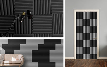 TOUO Sound-Absorbing Foam 6-48 Pcs Acoustic Foam Panels Wall Soundproofing Studio Acoustic Treatment Sound Absorbing Material