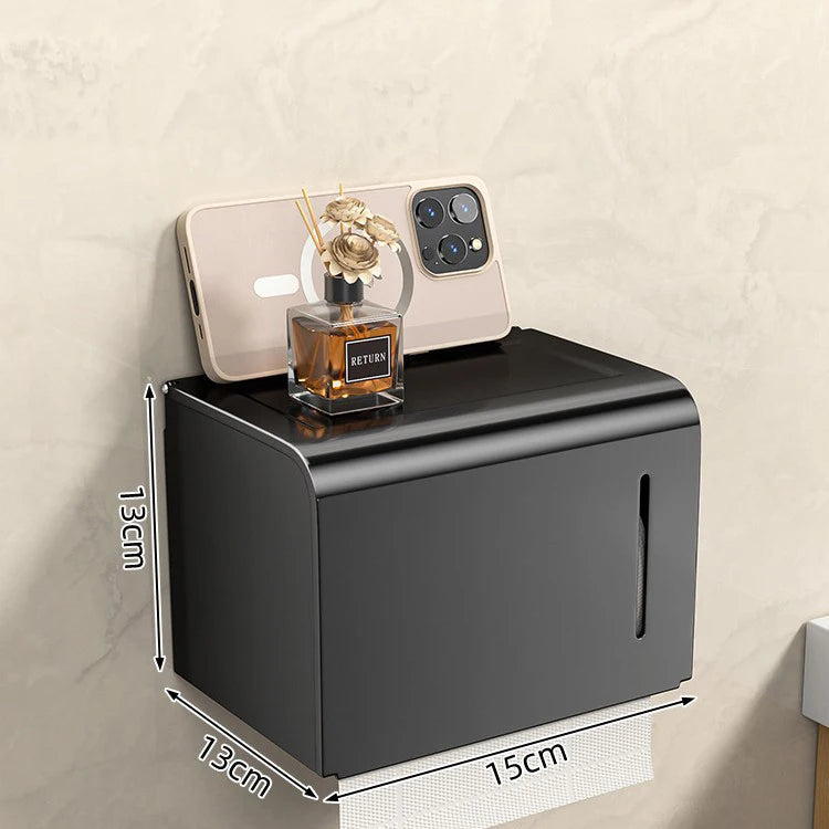 Wasserdichte Toilettenpapierbox zur Wandmontage, perforierte Rollenpapier-Schublade, Handtuch, Schublade, Aufbewahrungsregal, Organizer, Badezimmer