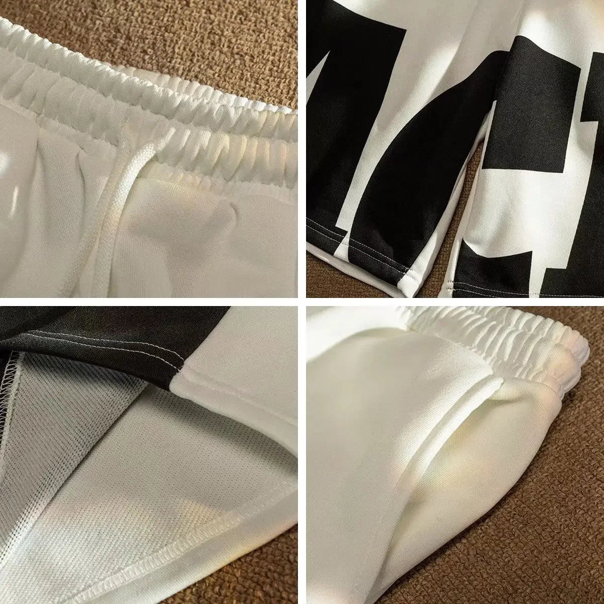 Sommer Casual männer Shorts Ins Trendy Marke Amerikanischen Stil Gespleißt Mittlere Taille Gerade Bein Lose Fit Breite Bein Minute Jogginghose.