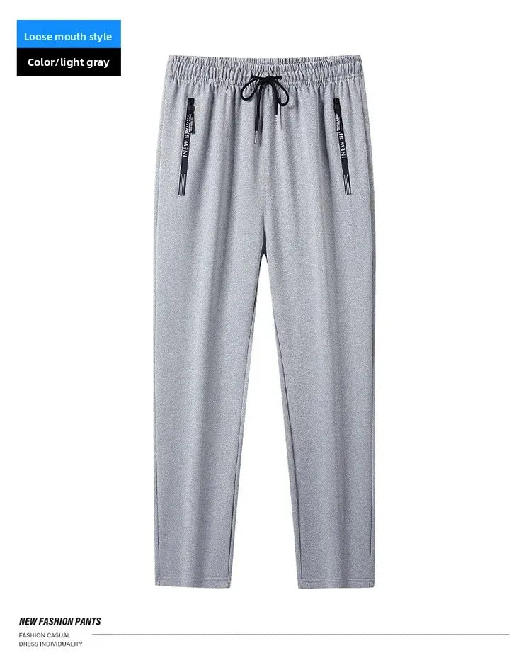 Men's Plus Size M-8XL Casual Loose Sports Pants Straight Leg Harlan Long Trousers Spring Autumn Long Pants Male Clothing 145KG.