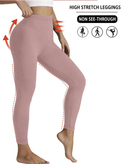 Superweiche, mit Fleece gefütterte Leggings für Damen, Workout, Yoga, Laufen, Thermo-Warmhose für kalten Winter.